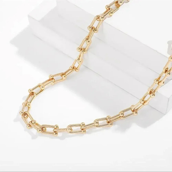 Hardware Graduated Link STAINLESS STEEL Waterproof Necklace - Picture 12 of 16